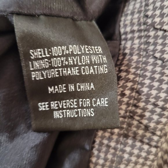 FootJoy Dryjoys Men's Golf Wind Rain Vest Size XL 1/2 Zip Houndstooth Gray - Picture 6 of 6